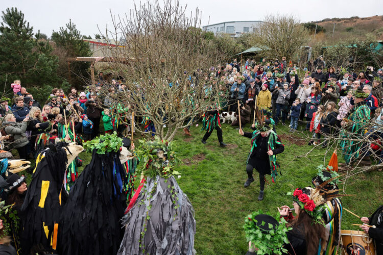 Wassailing - photo by John Isaac